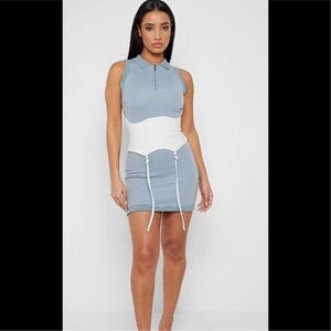 NWT Maniere De Voir mini Polo Dress with Corset Size 8